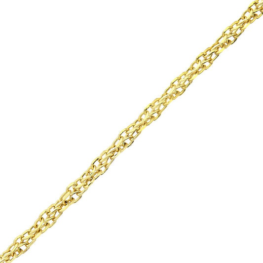 9ct Gold Figure of 8 Infinity Link Chain Necklace 3mm - 050AXLASPD