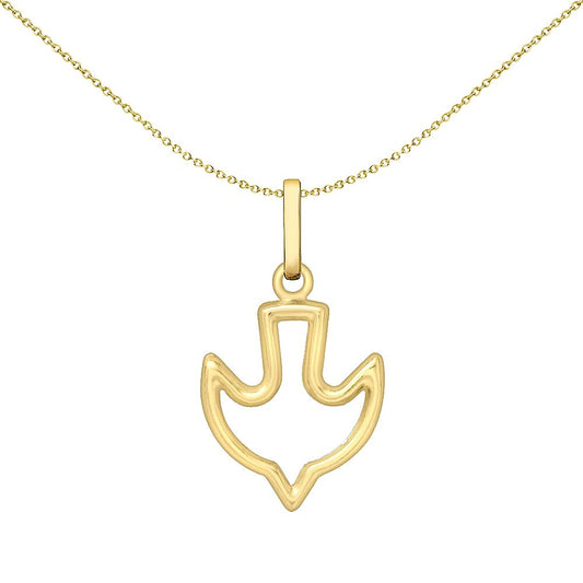 9ct Gold Dove of Peace & Forgiveness Charm Pendant 23mm - 1-61-9193