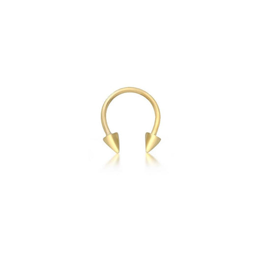 9ct Gold U-Shape Arrow Torque 1mm Barbell Body Nose Piercing 11mm - 1-70-0669