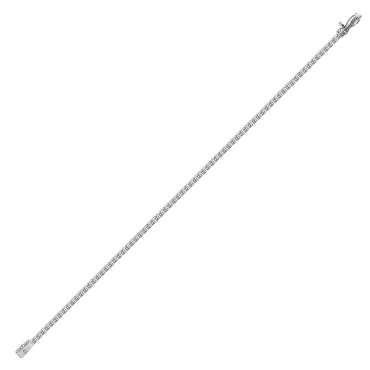 18ct White Gold 2ct Diamond Line Tennis Bracelet 2mm - 18B018-200