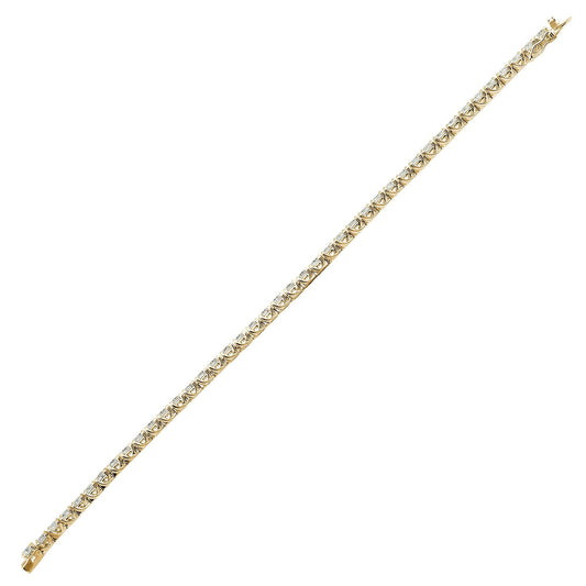 18ct Gold 4ct Diamond Line Tennis Bracelet 2.5mm - 18B051-400