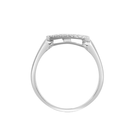 18ct White Gold Diamond Square Cushion Cluster Cluster Ring 12mm - 18R850