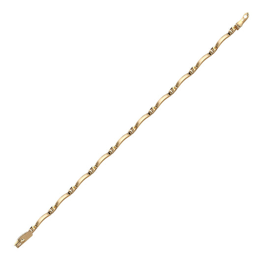 9ct Gold 2ct Diamond Fancy Tennis Bracelet 4.7mm - 9B008