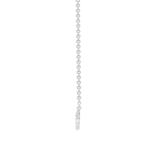 9ct White Gold 0.33ct Diamond 11 Stone Bar Eternity Necklace - 9C001-17
