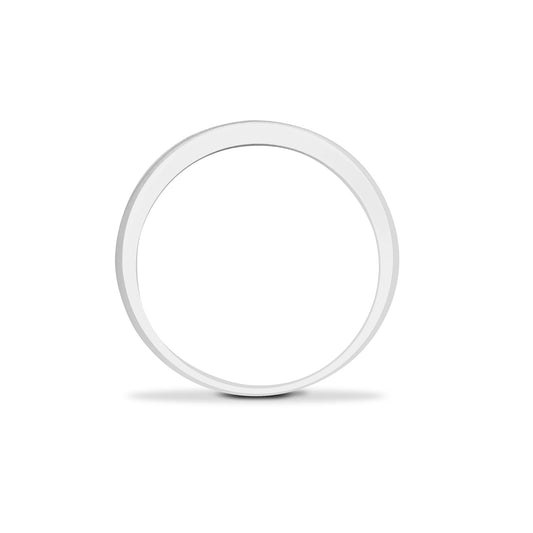 9ct White Gold 0.25ct Diamond Dainty Band Eternity Ring 3mm - 9R028
