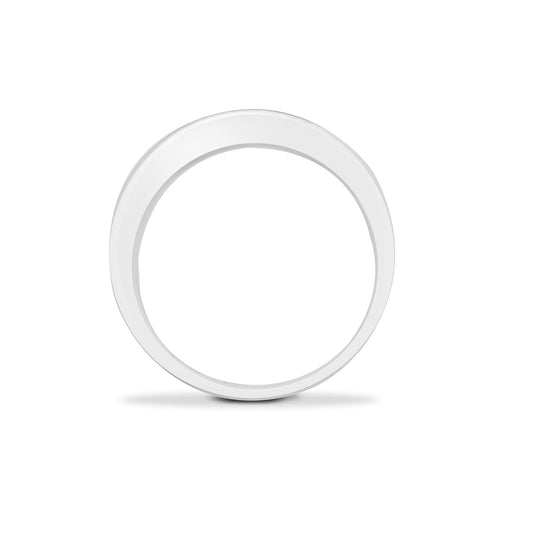 9ct White Gold 0.5ct Diamond Dainty Band Eternity Ring 4mm - 9R034