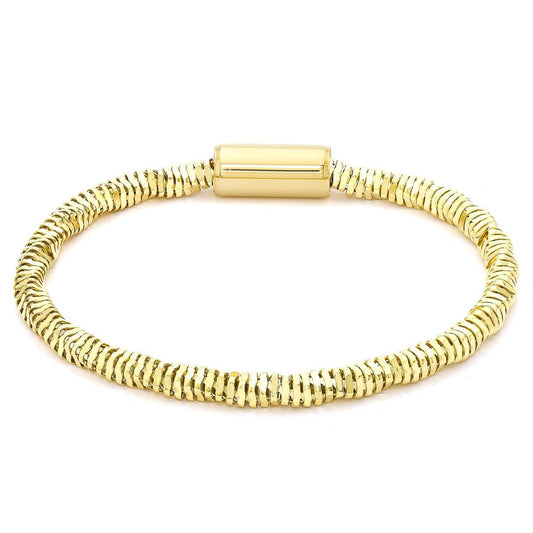 Sterling Silver Diamond-Cut Twist Popcorn Bracelet - ABB109A