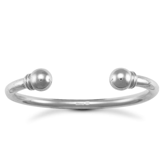 Sterling Silver Torque Ladies Bangle Bracelet 5mm - ABG018