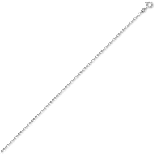 Sterling Silver 2.5mm Gauge Diamond-Cut Belcher Chain - ACN001B