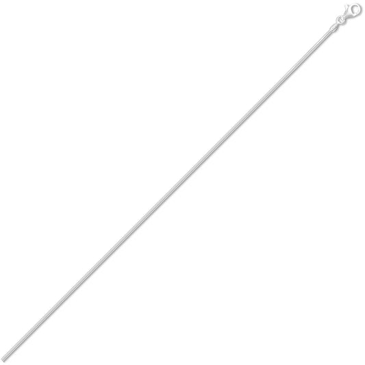 Sterling Silver 1.4mm Gauge Snake Chain Snake Chain - ACN004B