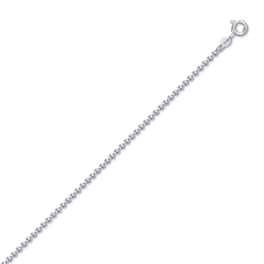 Sterling Silver 2.5mm Gauge Bead Chain Bead Chain Necklace - ACN005B