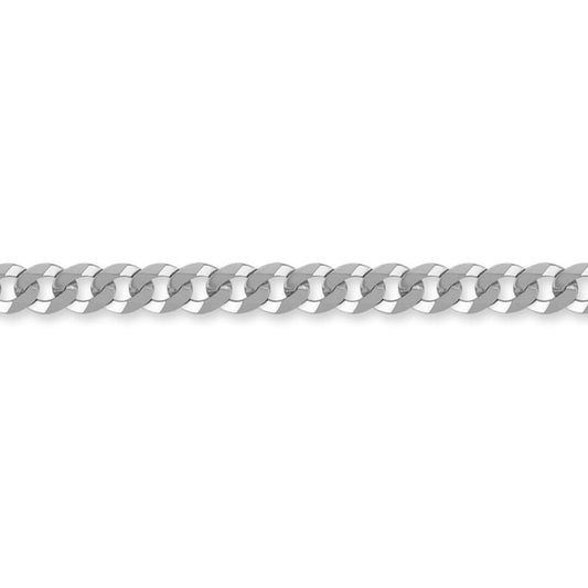 Sterling Silver 6mm Gauge Chain Curb Bracelet 8.5 inch - ACN006D