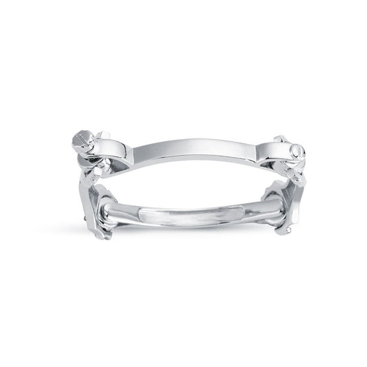 Kids Sterling Silver Spanner & Socket Baby Bangle Bracelet 4mm - AKB019