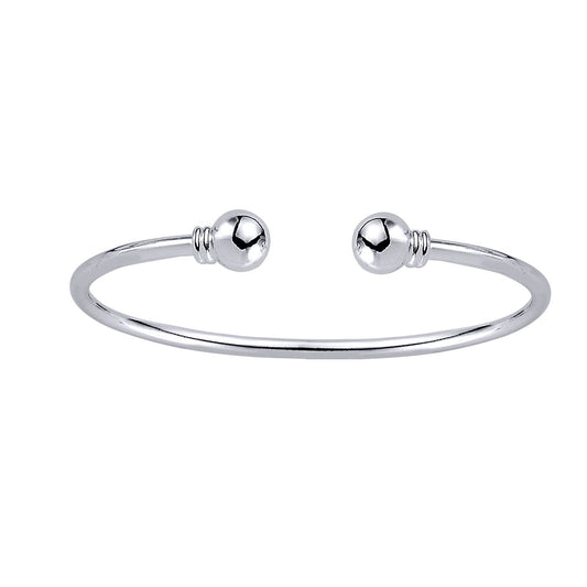 Kids Sterling Silver Torque Baby Bangle Bracelet - BN22