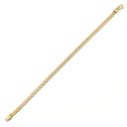 9ct Gold Popcorn Popcorn Bracelet 4mm 7.5 inch - BT1AXL629Y
