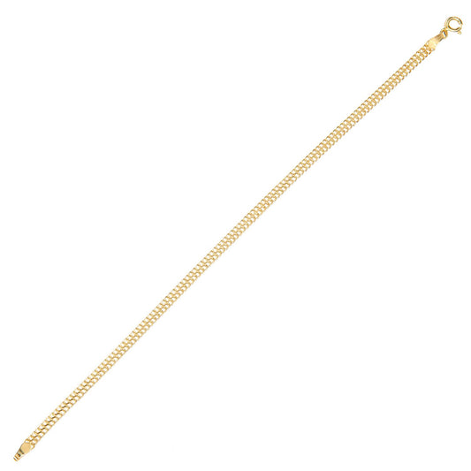 9ct Gold Infinity Chain Bracelet 4mm 7.5 inch - BT1AXL805Y