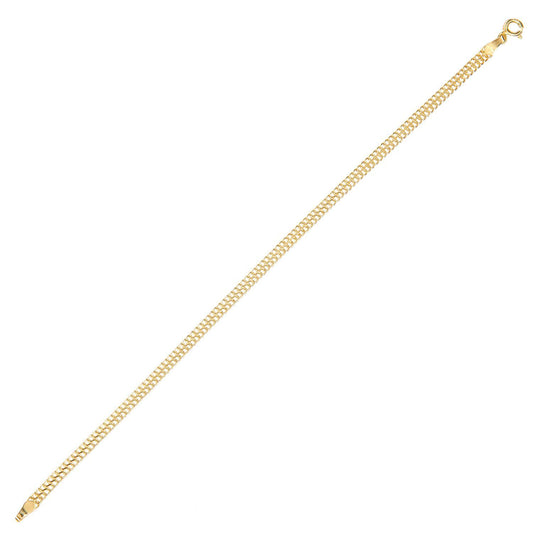 9ct Gold Infinity Chain Bracelet 4mm 7.5 inch - BT1AXL805Y