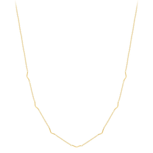 9ct Gold Gold Necklace 18"/45cm - CANR02117-18
