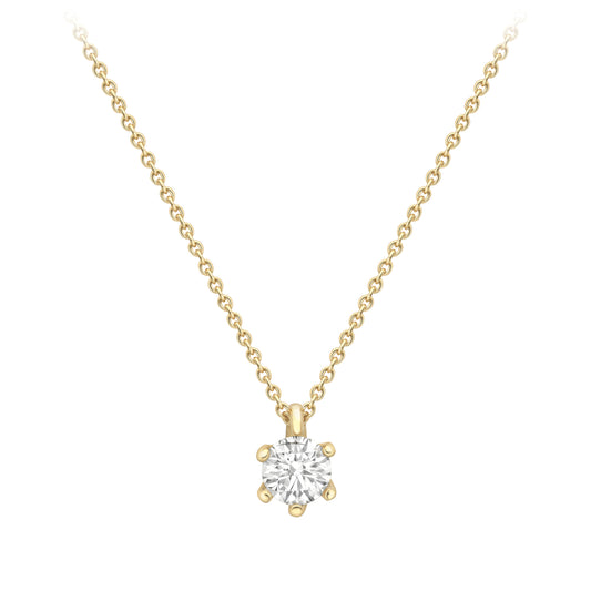 18ct Gold Diamond Necklet 18"/45cm - CBNR02243-18