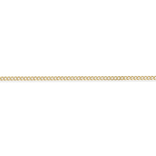 9ct Gold Quality Curb Pendant Chain Anklet 2mm gauge 9.5 inch - CNNR02026