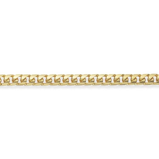 9ct Gold Bombe Domed Curb Chain Necklace Bracelet 5mm - CNNR02327