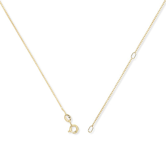 9ct Gold Convertible Box to Pendant Chain Necklace - 0.8mm - CNNR02454L
