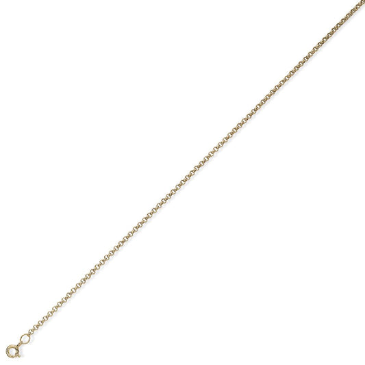 9ct Gold Round Belcher Pendant Chain Necklace - 2.1mm - CNNR02531