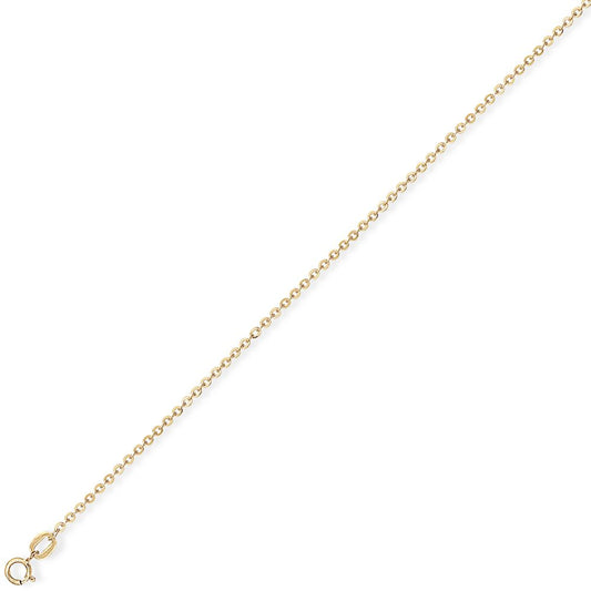 9ct Gold Fine Trace - Pendant Chain Necklace - 1.05mm - CNNR02911