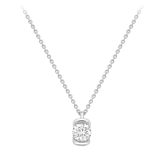 18ct Gold Diamond Necklet 18"/45cm - CWNR02242-18