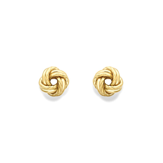 9ct Gold Knot Earrings - EANR02240