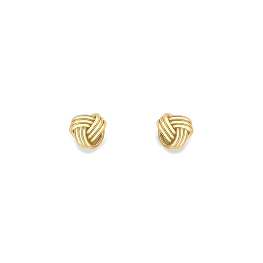 9ct Gold Knot Earrings - EANR02241