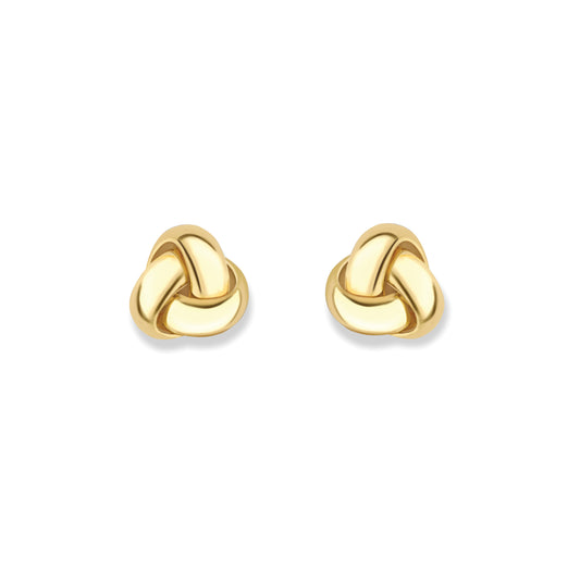 18ct Gold 18ct Knot Earrings - EGNR02607
