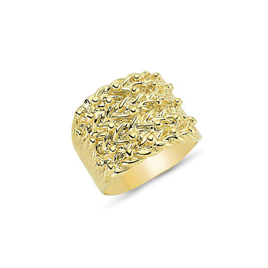 Mens 9ct Gold Ring Keeper Ring - G9R8818