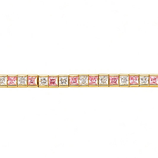 Gold-Plated Brass Tennis Bracelet - GVB103BRPGP