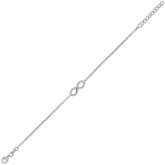 Silver Infinity Charm Bracelet 7mm - GVB220
