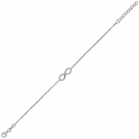 Silver Infinity Charm Bracelet 7mm - GVB220