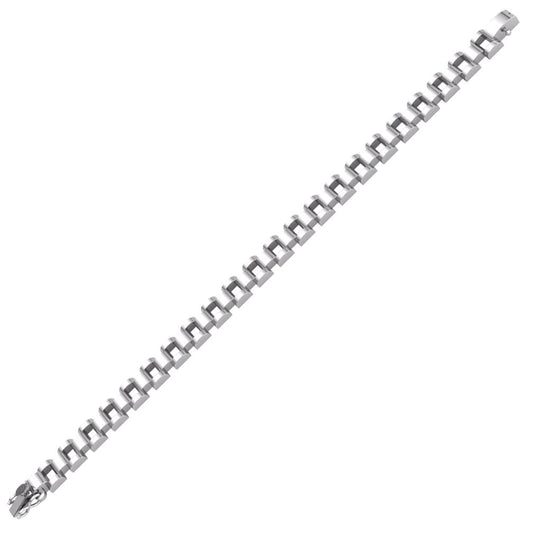 Silver Presidential Watch Link Strap Bracelet 8mm 7.5" - GVB555