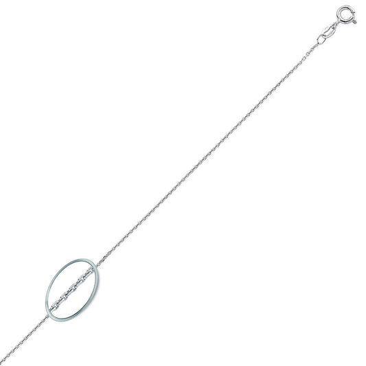 Silver Trace Pendant Chain Necklace 1.3mm 18 inch - GVCH25
