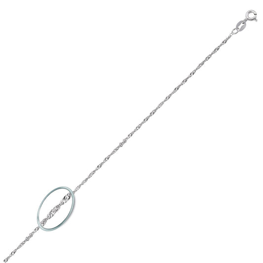 Silver Singapore Pendant Chain Necklace 1.9mm 18 inch - GVCH30