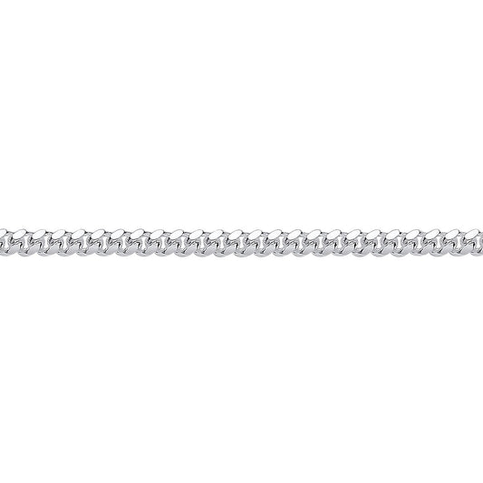 925 Silver Miami Cuban Court Curb Link Chain Necklace 3mm - GVCH53