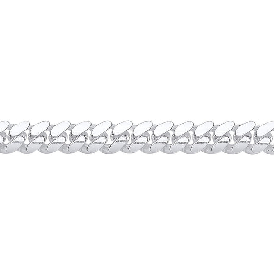 925 Silver Miami Cuban Court Curb Link Chain Necklace 7mm - GVCH56