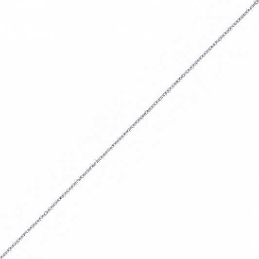 Silver Diamond-cut Cable Belcher Pendant Chain Necklace - GVCH62