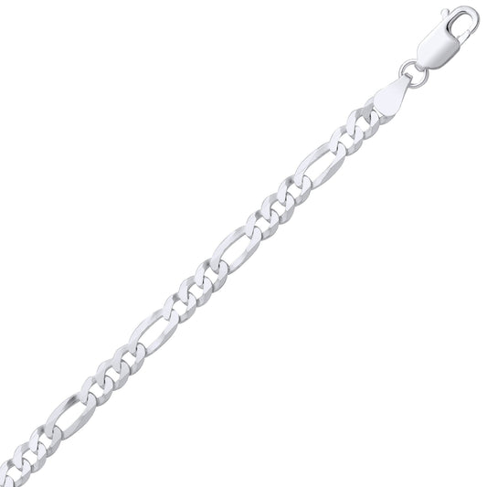 Sterling Silver Diamond Cut Figaro Chain - GVCH66