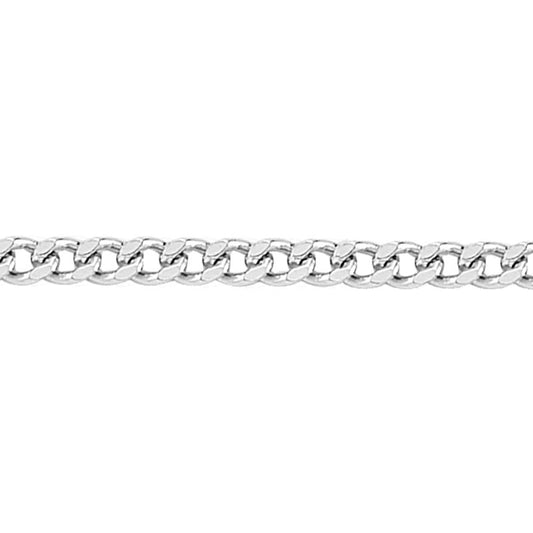 Silver Fine Curb Pendant Chain Necklace 1.8mm - GVCH6