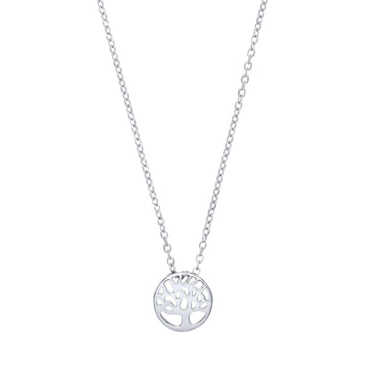 Silver Tree of Life Charm Necklace - GVK228
