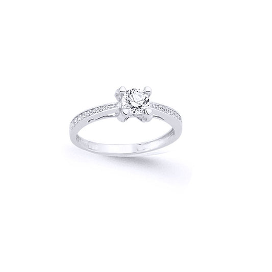Sterling Silver CZ Dress Ring - GVR598