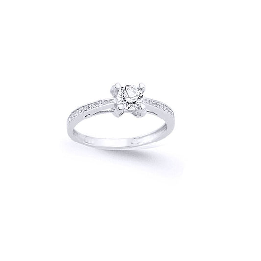 Sterling Silver CZ Dress Ring - GVR598