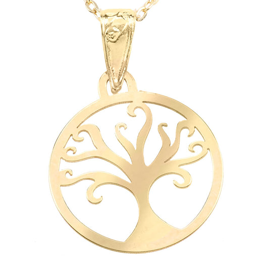 9ct Gold Trace Pendant Necklace 16 inch - HHHAXL531Y-16