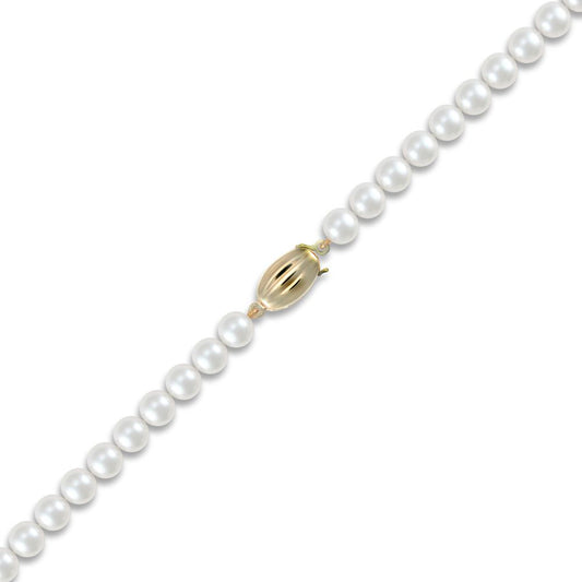 9ct Gold Clasp Akoya Pearl Elegant Necklace 6.5mm - JBB261