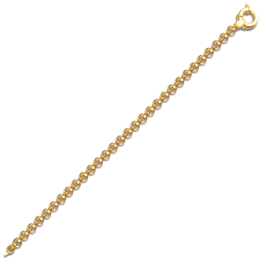 Ladies 9ct Gold Bracelet 5.3mm Gauge Bracelet - JBB324